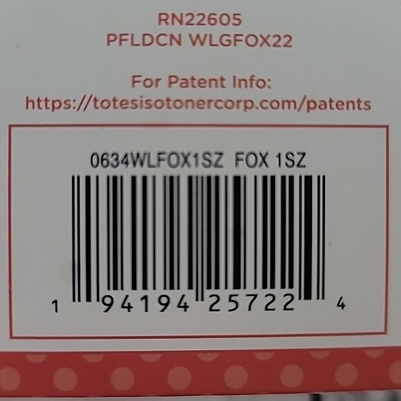 Totes toasties Super Soft Slipper Socks Slip Resistant Tread One Size Fox Theme - Picture 6 of 7